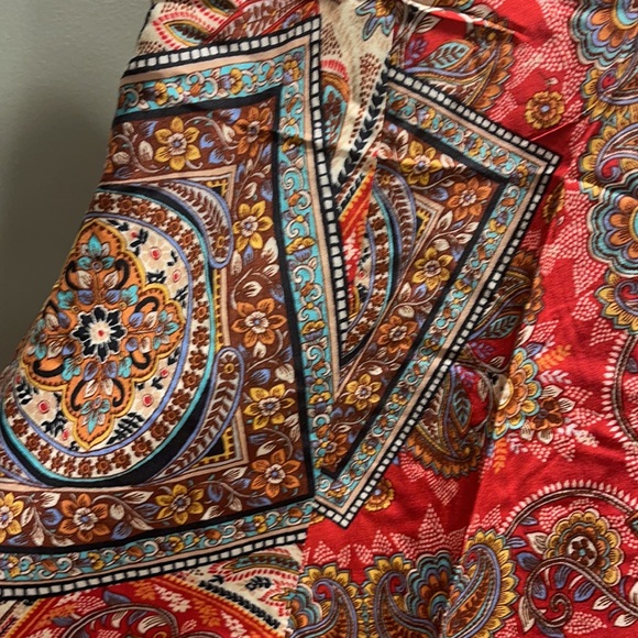 🔥Boho Red Bandana Hem Dress - Picture 5 of 5